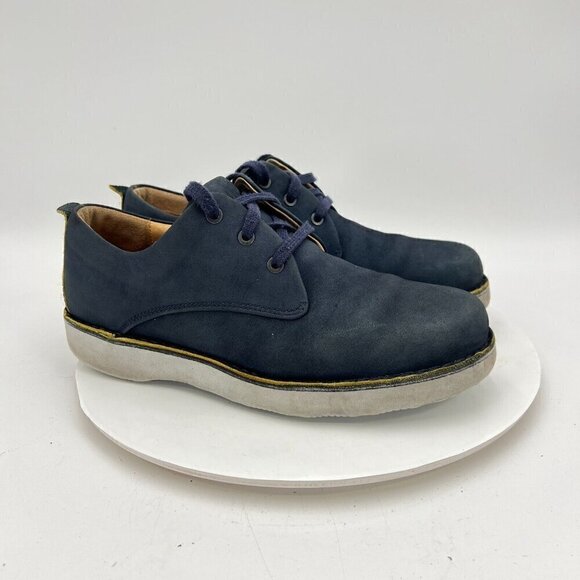 Samuel Hubbard 3216 Men Size 9.5M Blue Navy Suede Lace Up Derby Casual Shoes main image 4